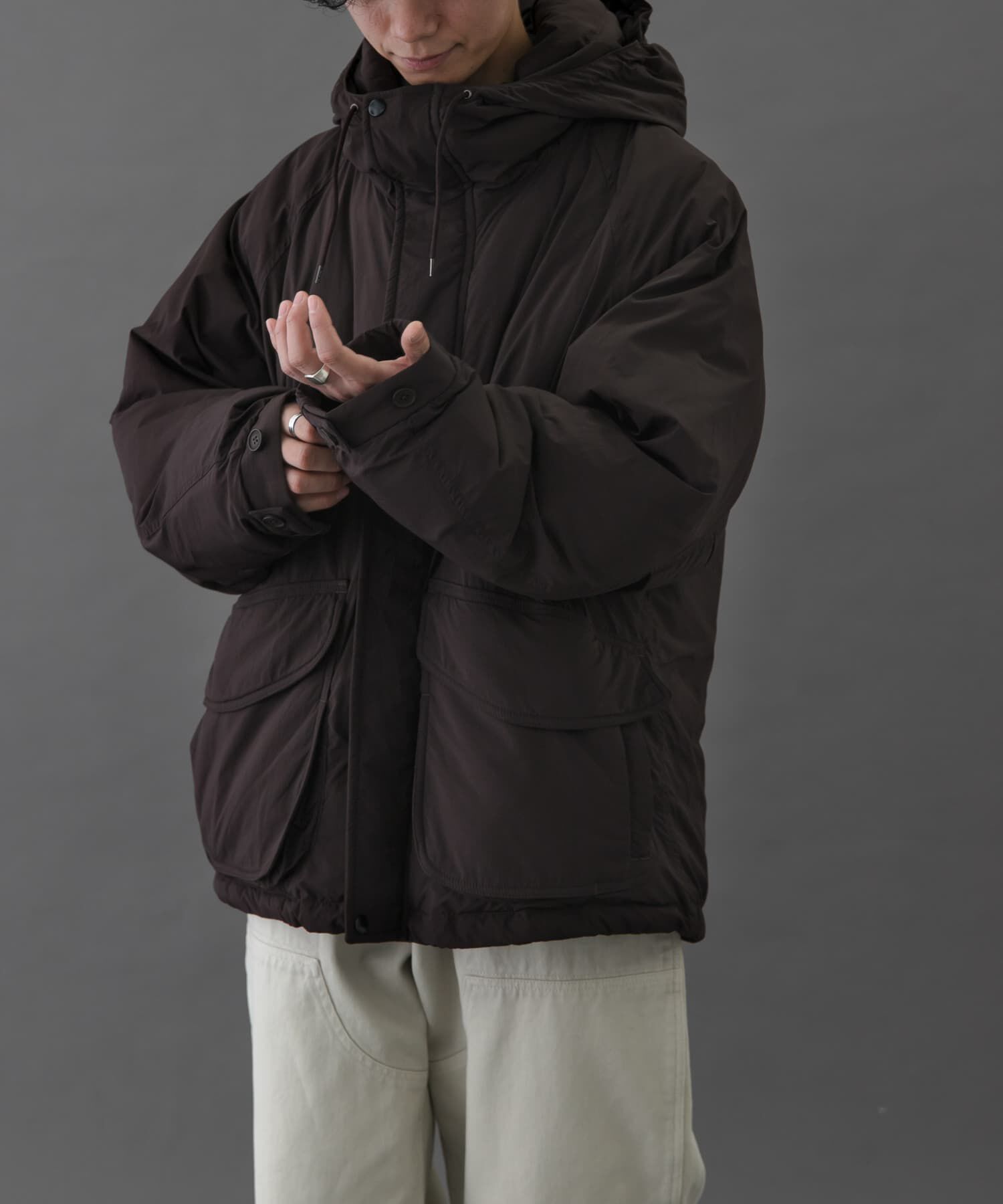 URBAN RESEARCH DOORS「FORK&SPOON 　SORONAフーディーブルゾン」|ブルゾン・スタジャン|