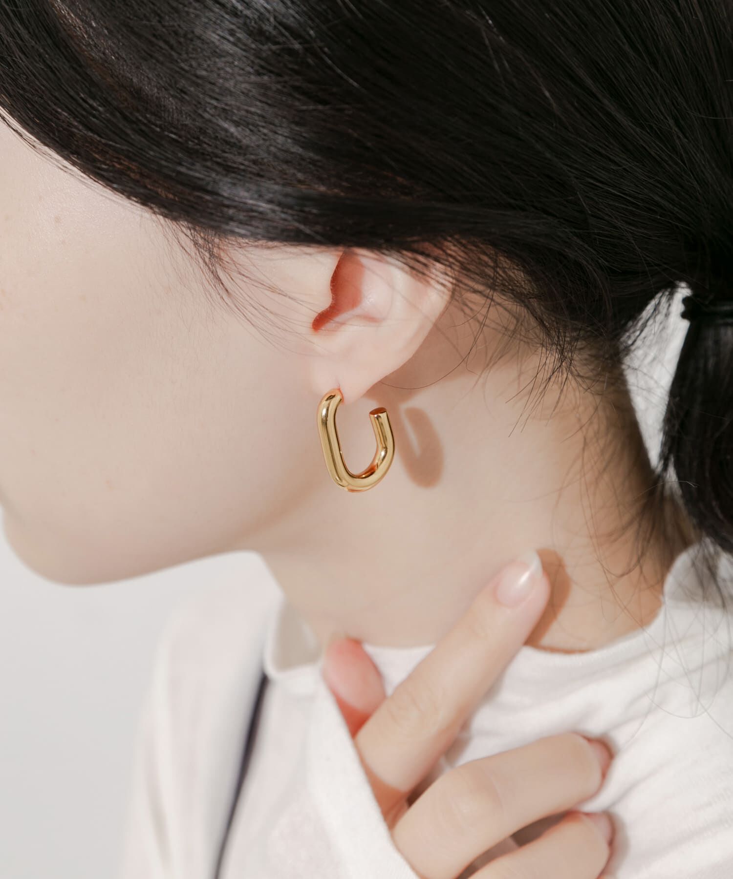 SMELLY「ステンレスカーブラインピアス」|ピアス|