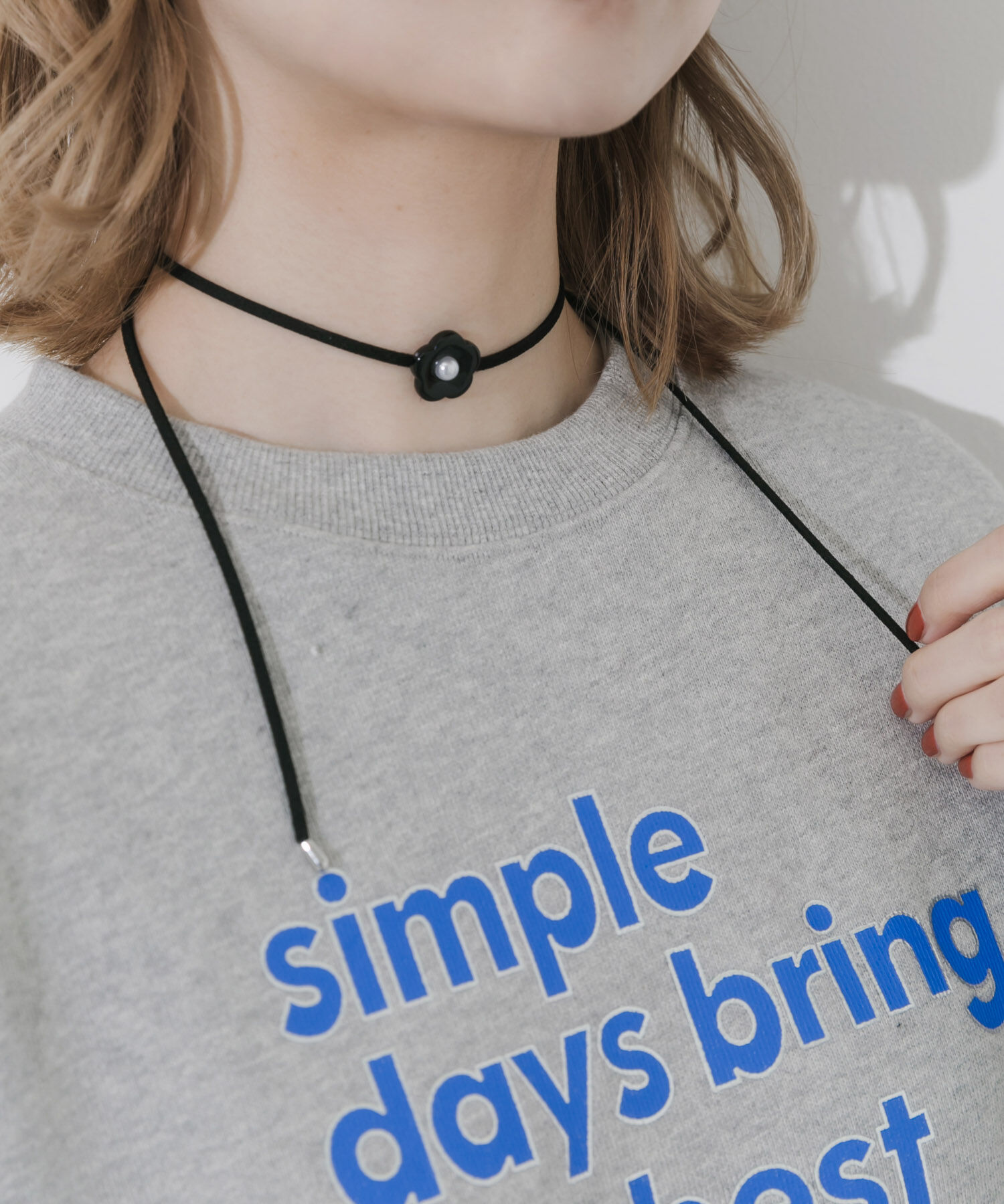 SMELLY「フラワートップチョーカーネックレス」|ネックレス|