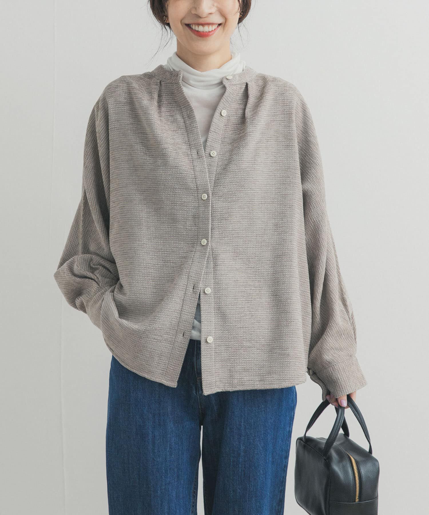 URBAN RESEARCH DOORS「ドルマンバンドカラーシャツ」|シャツ・ブラウス|