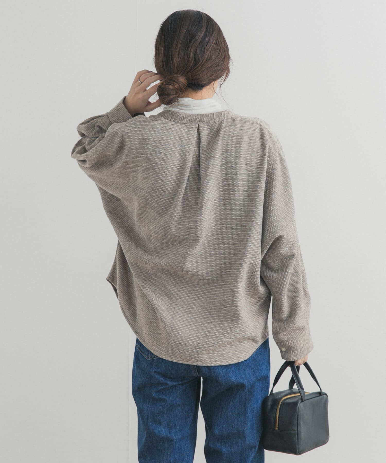 URBAN RESEARCH DOORS「ドルマンバンドカラーシャツ」|シャツ・ブラウス|