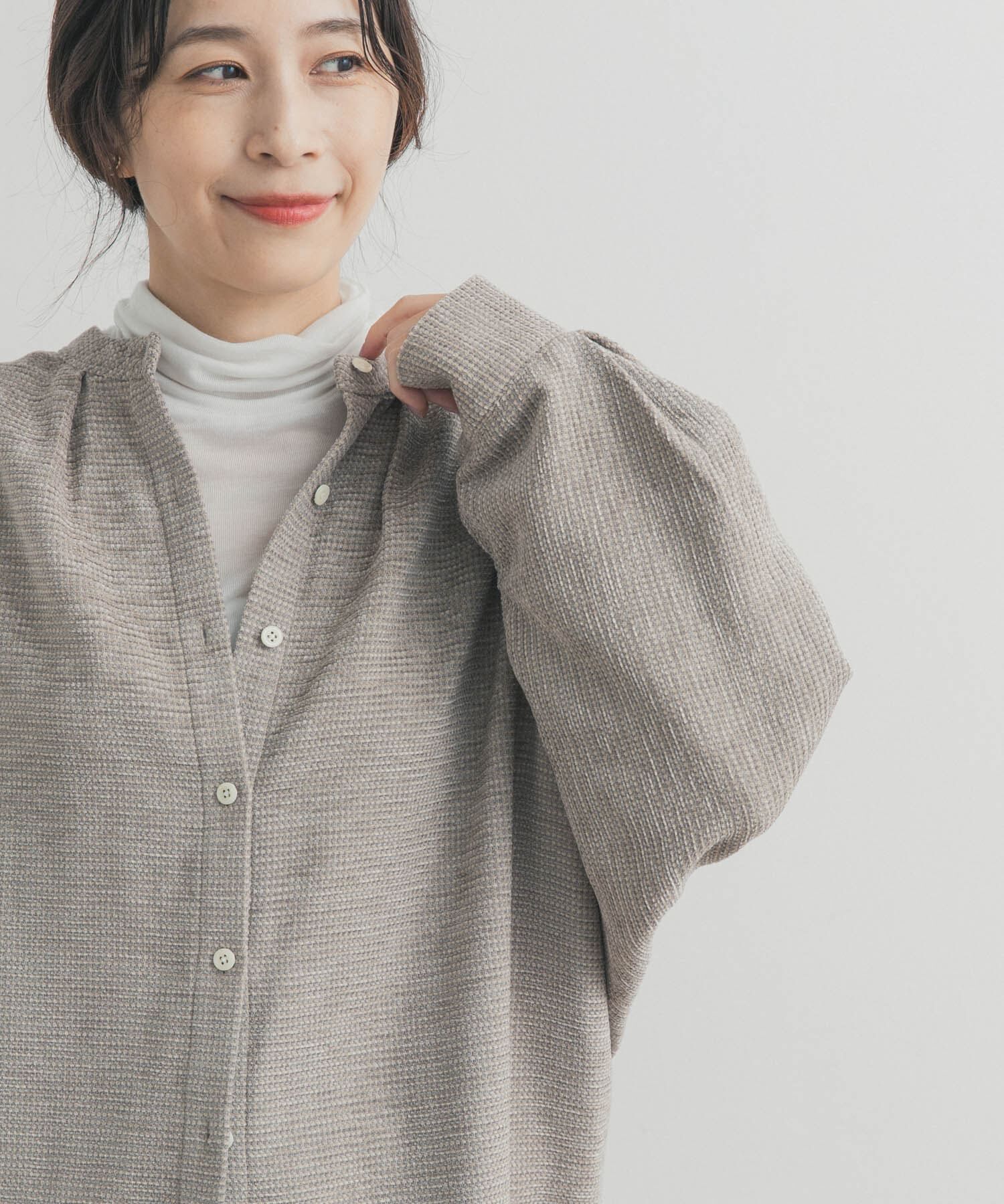 URBAN RESEARCH DOORS「ドルマンバンドカラーシャツ」|シャツ・ブラウス|