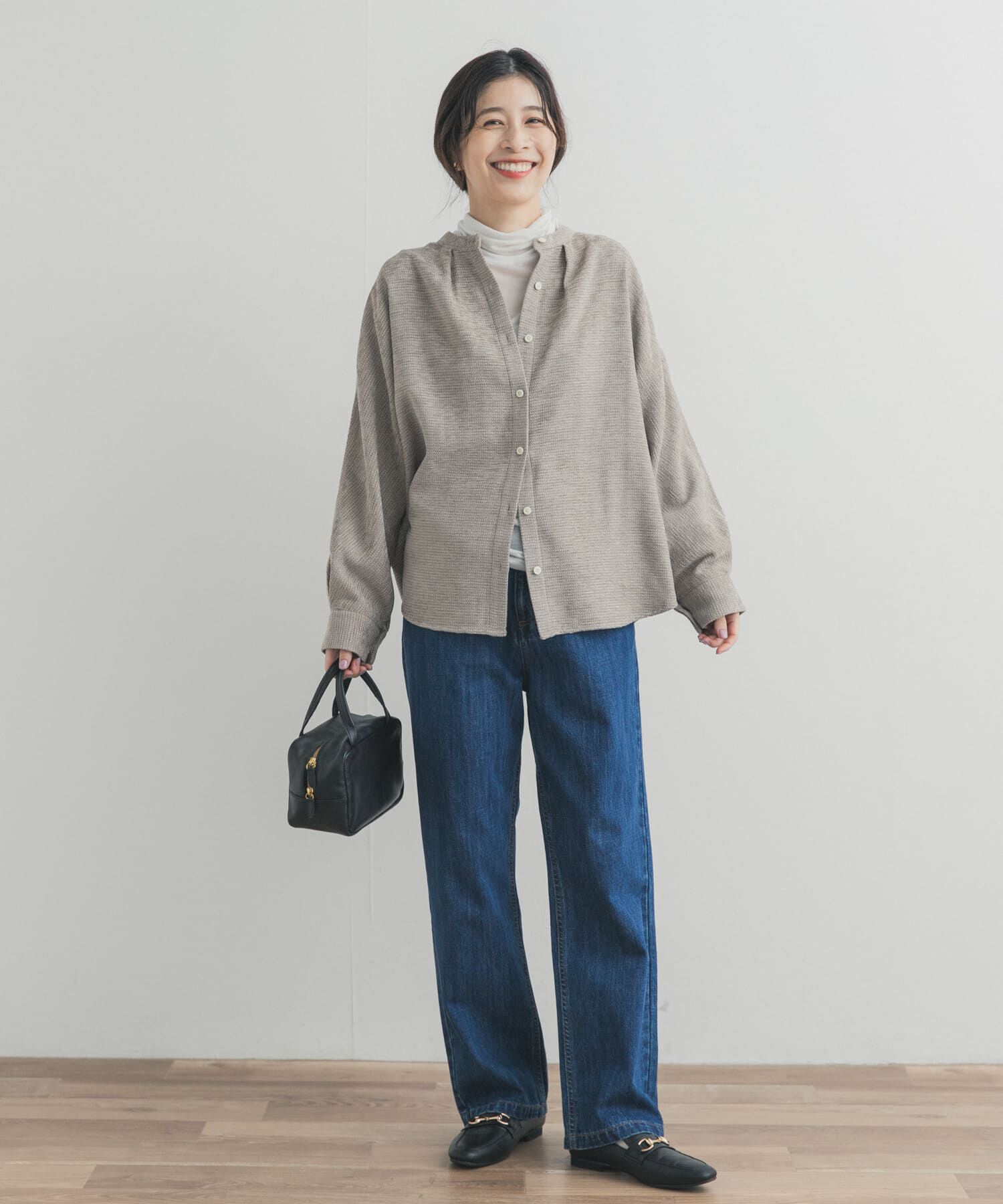 URBAN RESEARCH DOORS「ドルマンバンドカラーシャツ」|シャツ・ブラウス|