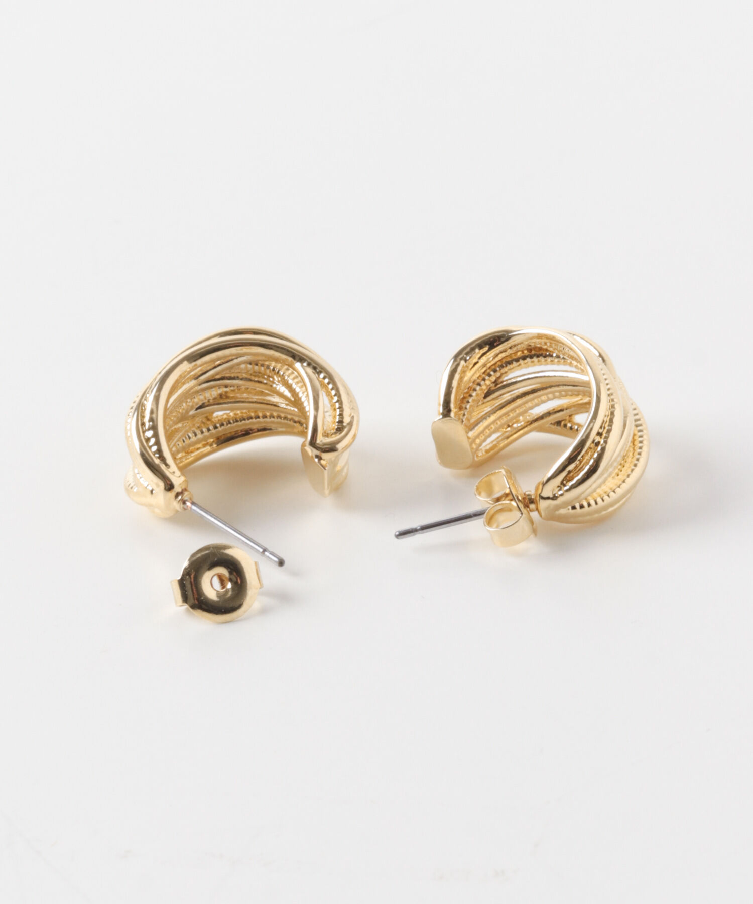 SMELLY「レイヤードラインフープピアス」|ピアス|