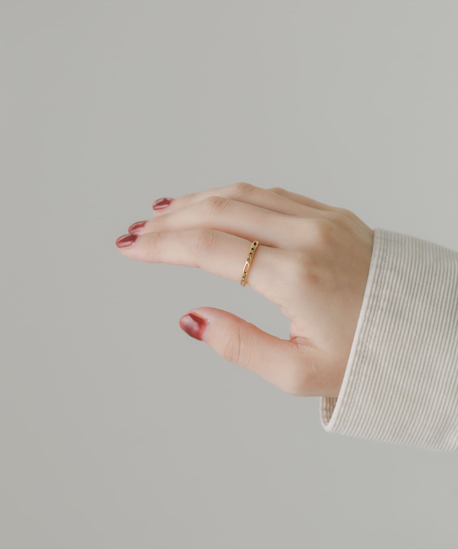 SMELLY「ステンレスチェーンモチーフリング」|リング|