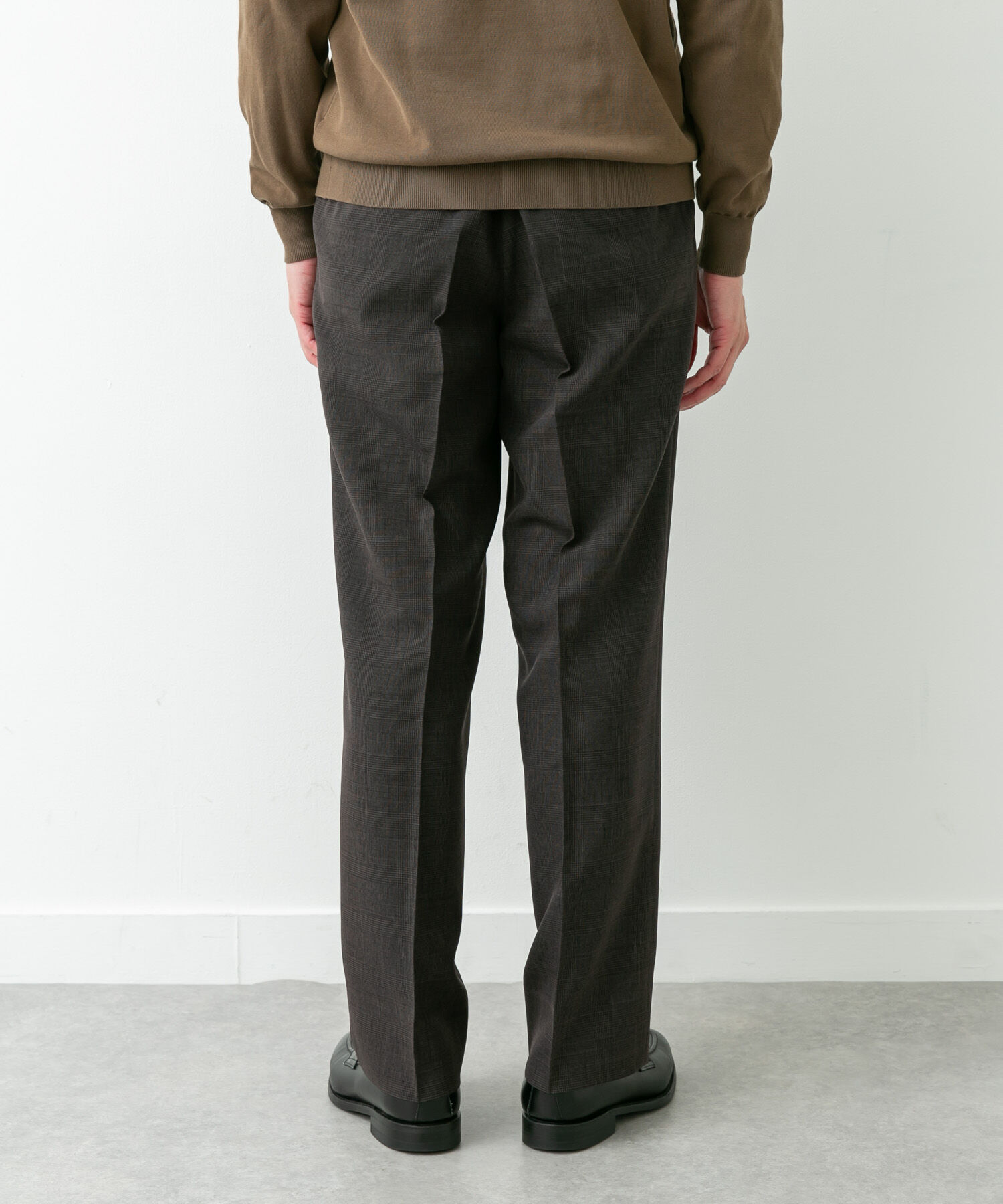 URBAN RESEARCH DOORS「LIFE STYLE TAILOR　ウーリーノグレンチェック2タックパンツ」|スラックス|