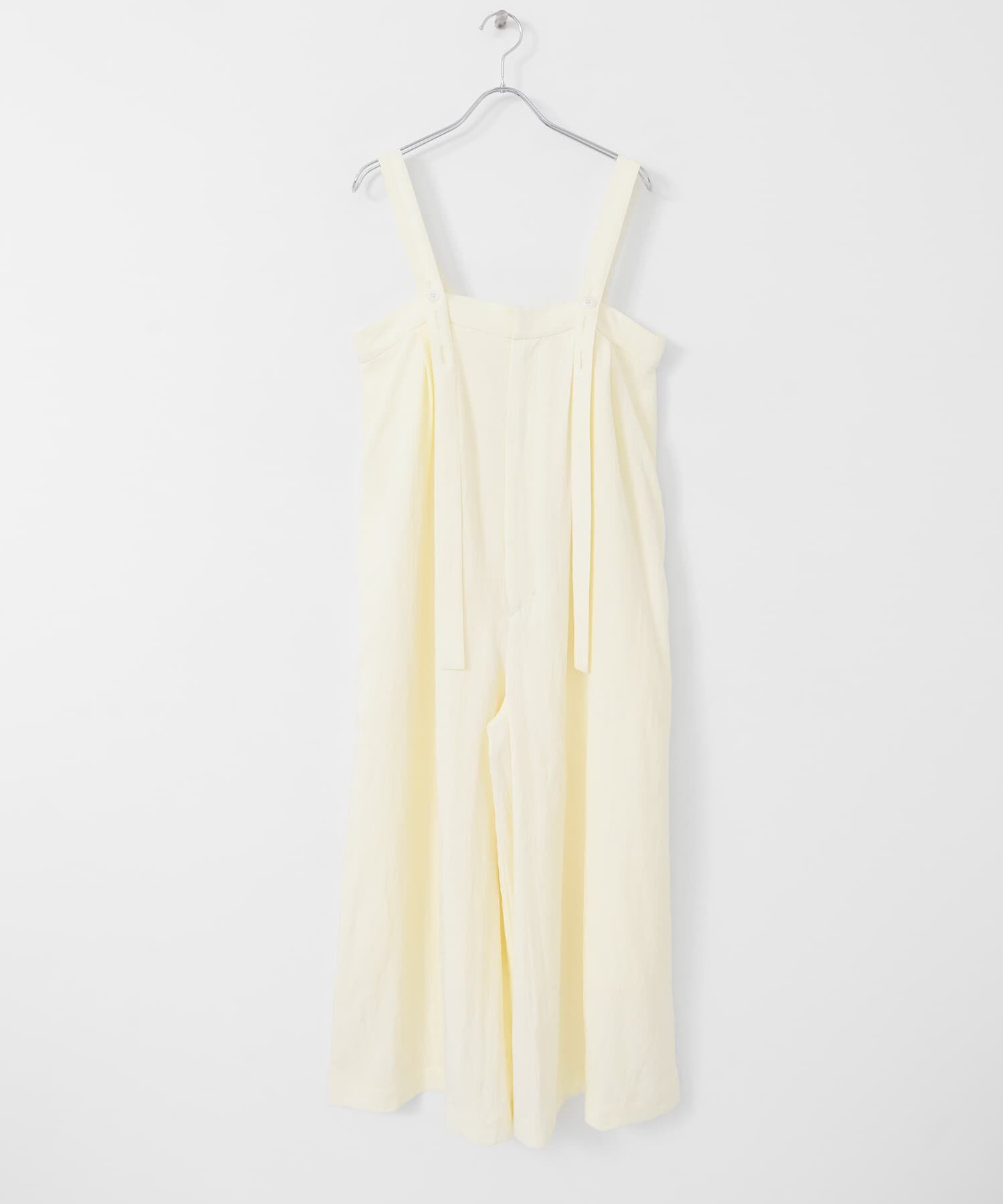  「『2サイズ展開』オーバーストラップワイドサロペット」|スカート|