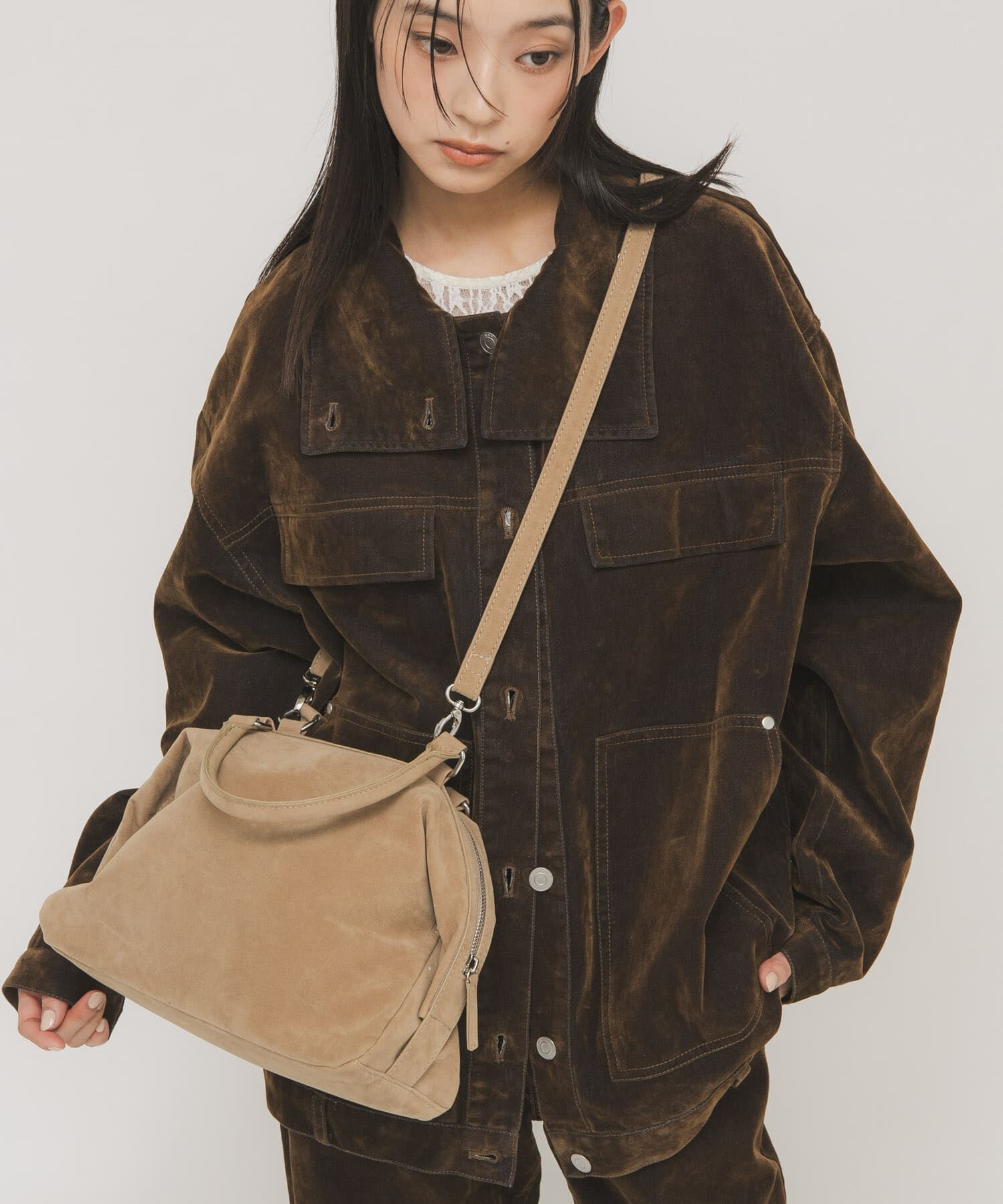  「ドロップファスナーデザインボストンBAG」|ボストンバッグ|