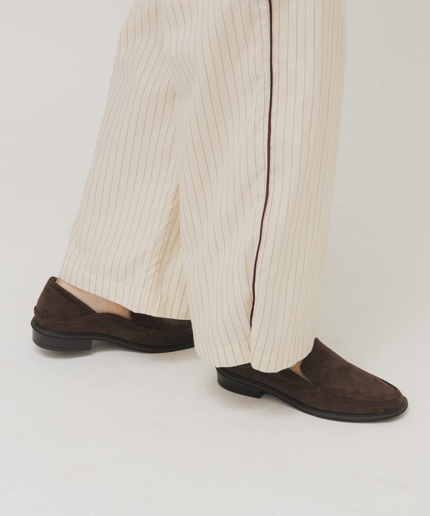  「スクエアトゥスライドローファー」|ローファー|