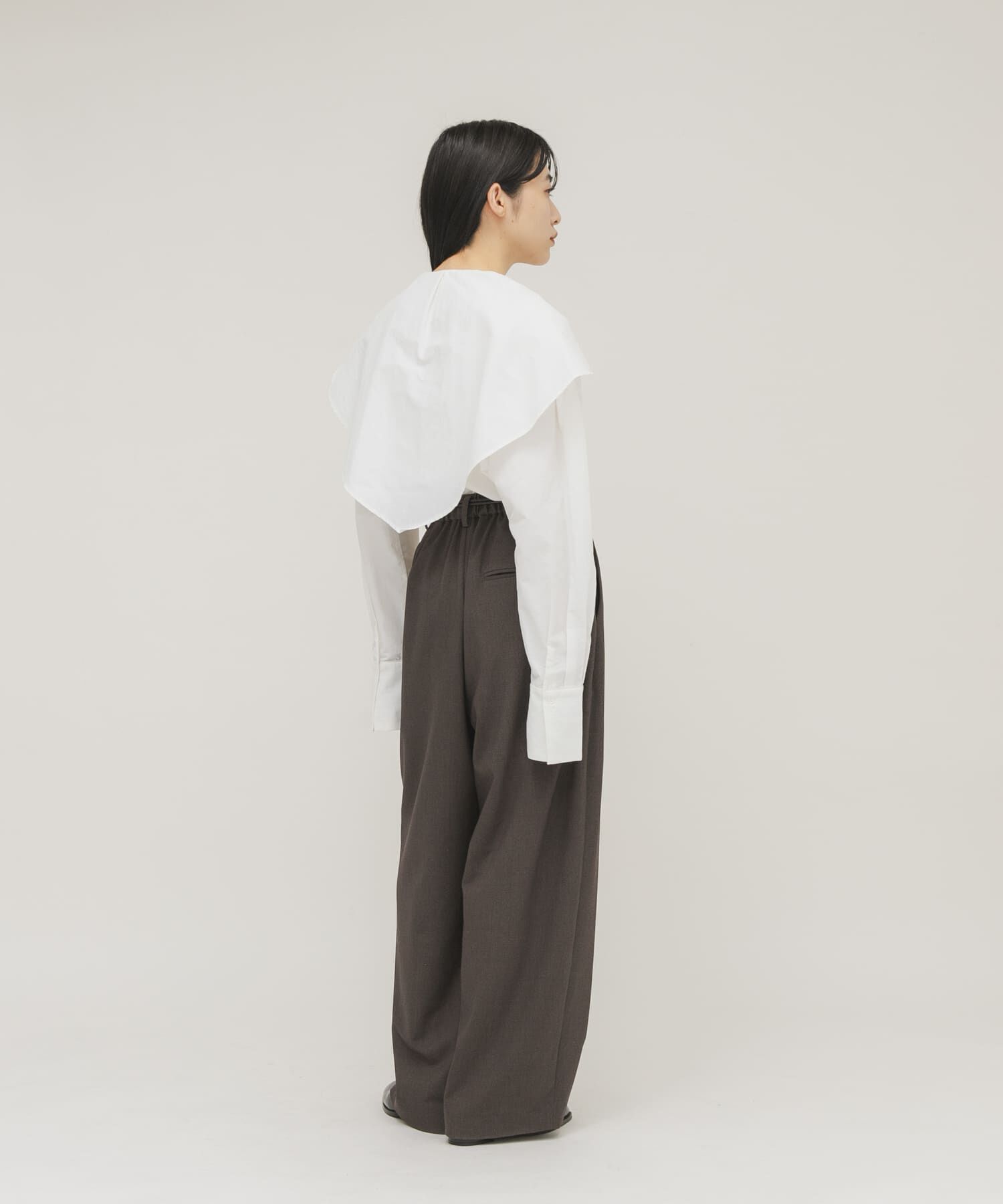  「ラッフルBIGカラーブラウス」|シャツ・ブラウス|