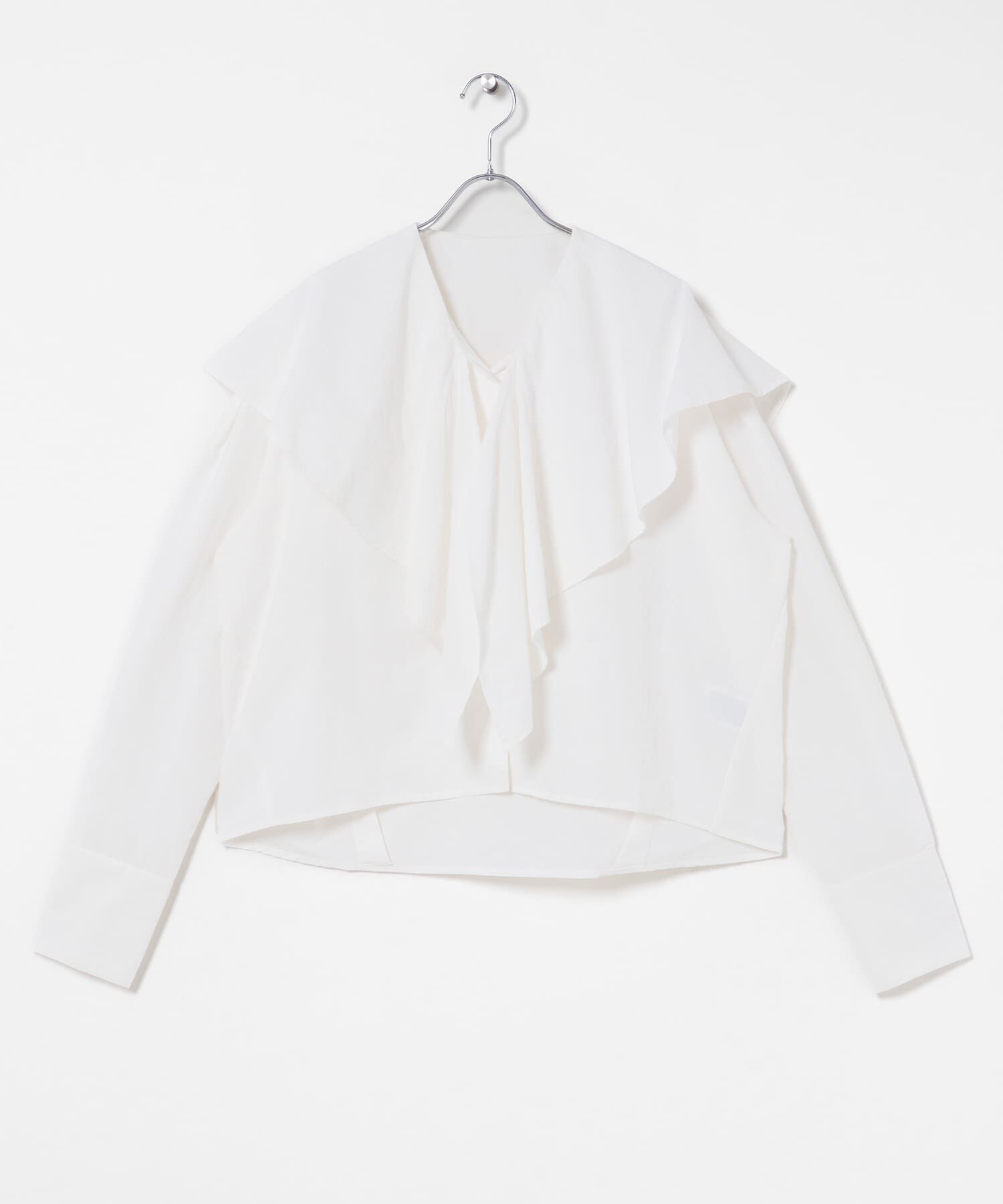  「ラッフルBIGカラーブラウス」|シャツ・ブラウス|