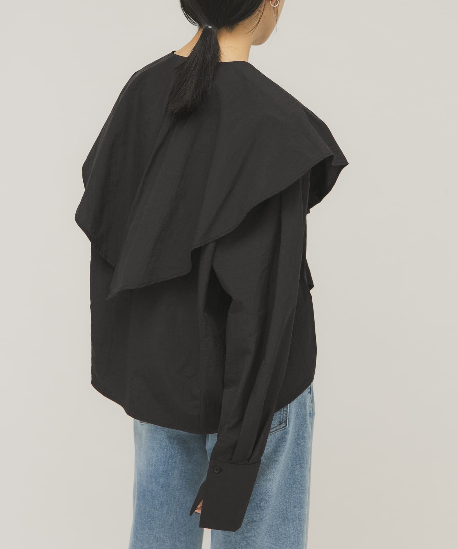  「ラッフルBIGカラーブラウス」|シャツ・ブラウス|