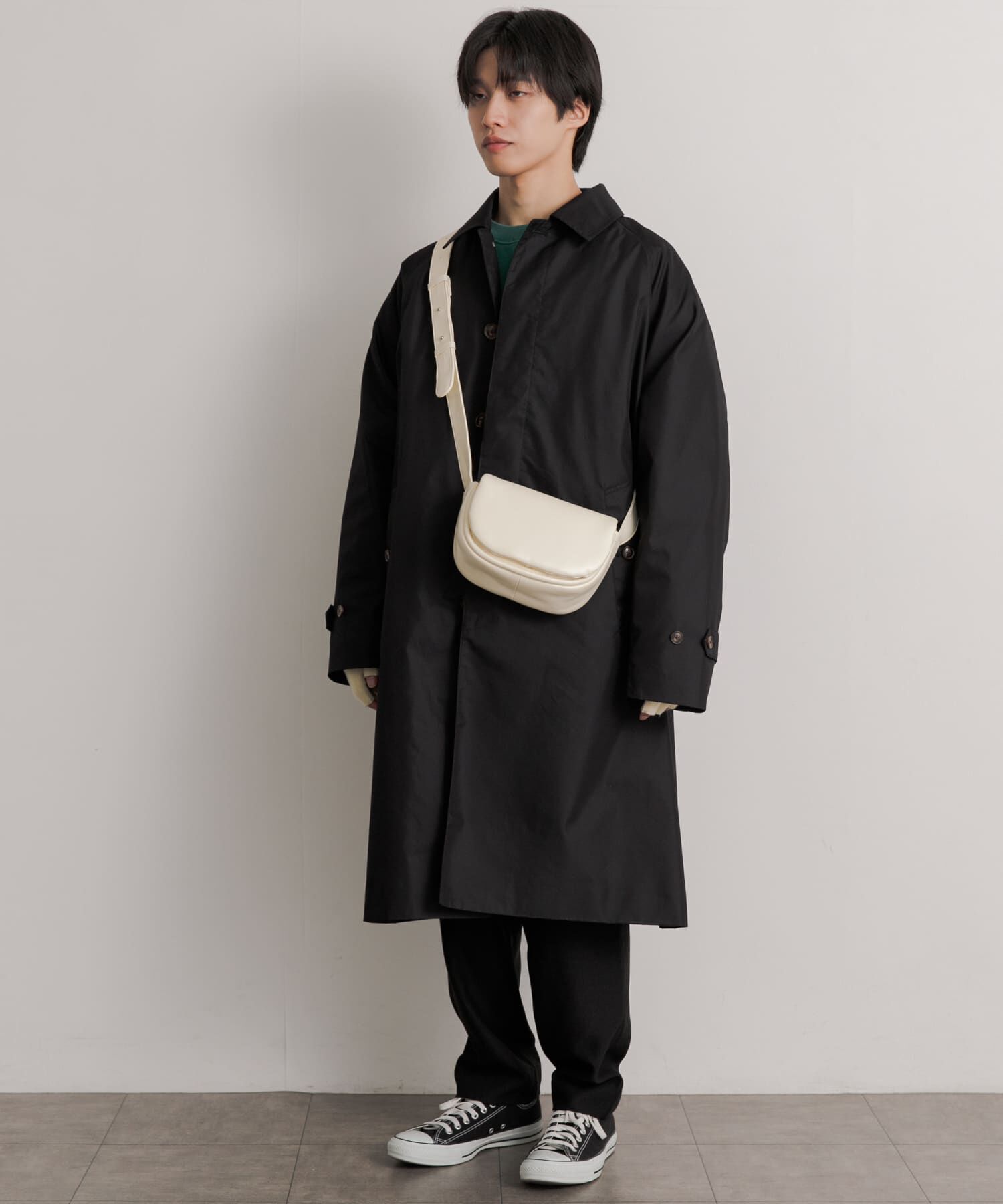 SENSE OF PLACE by URBAN RESEARCH「フェイクレザーパデットフラップショルダー」|ショルダー・メッセンジャー|