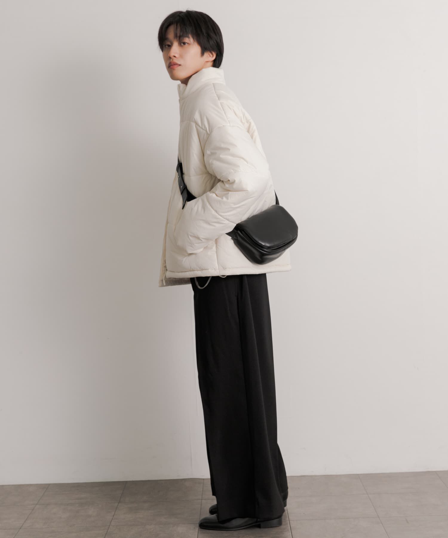 SENSE OF PLACE by URBAN RESEARCH「フェイクレザーパデットフラップショルダー」|ショルダー・メッセンジャー|