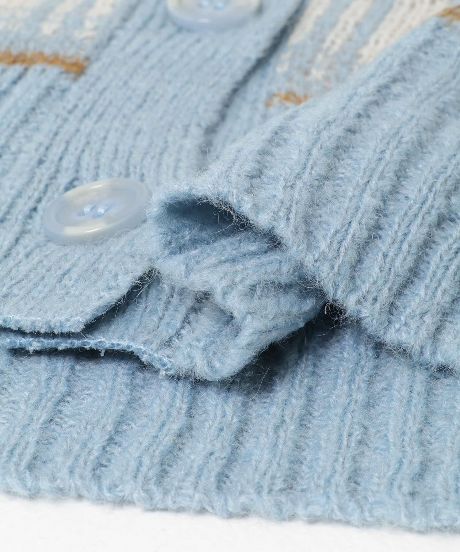 SENSE OF PLACE by URBAN RESEARCH「モヘアチェッククロップドカーディガン」|カーディガン|