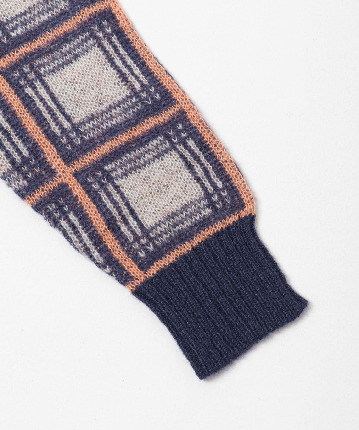 SENSE OF PLACE by URBAN RESEARCH「モヘアチェッククロップドカーディガン」|カーディガン|