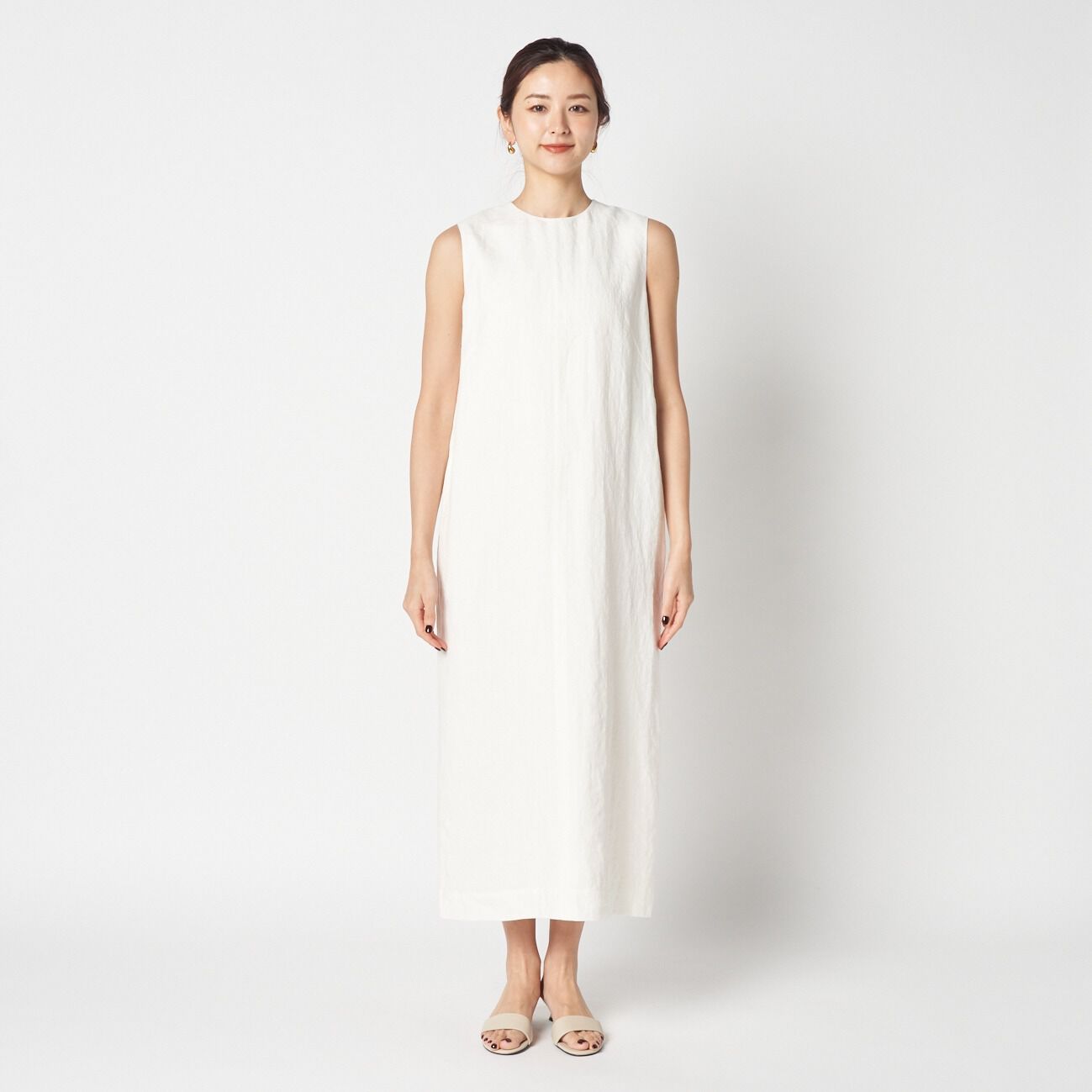 HELIOPOLE「HELIOPOLE DUNGAREES LINEN LONG DRESS」|ワンピース|