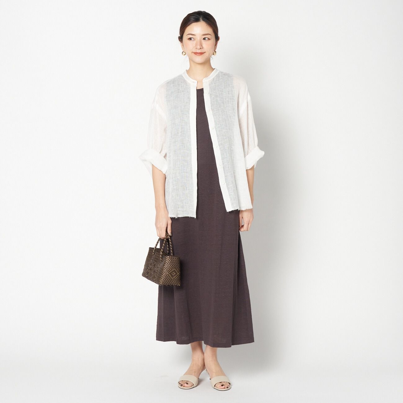 HELIOPOLE「HELIOPOLE NATURAL LINEN DRESS」|ワンピース|
