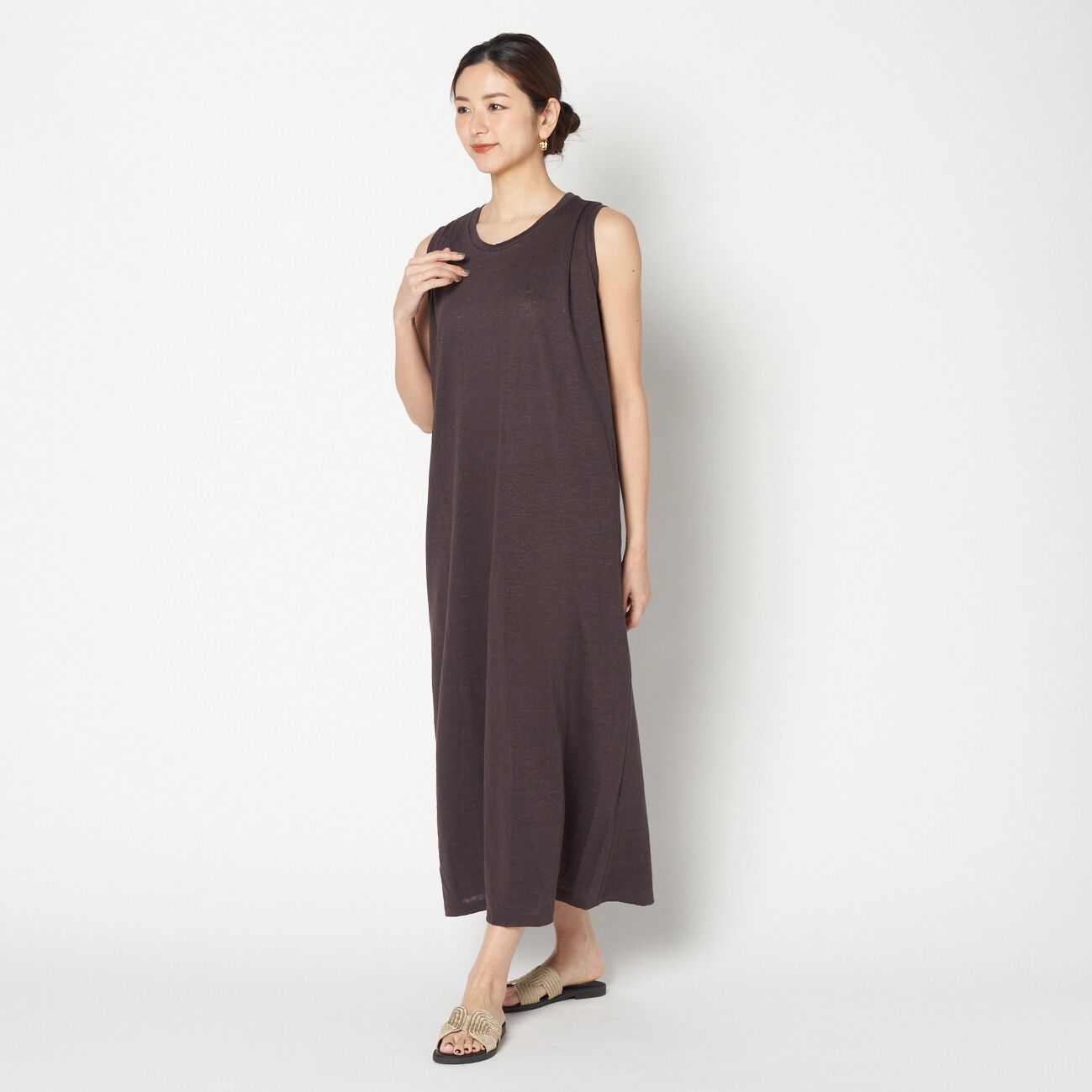 HELIOPOLE「HELIOPOLE NATURAL LINEN DRESS」|ワンピース|