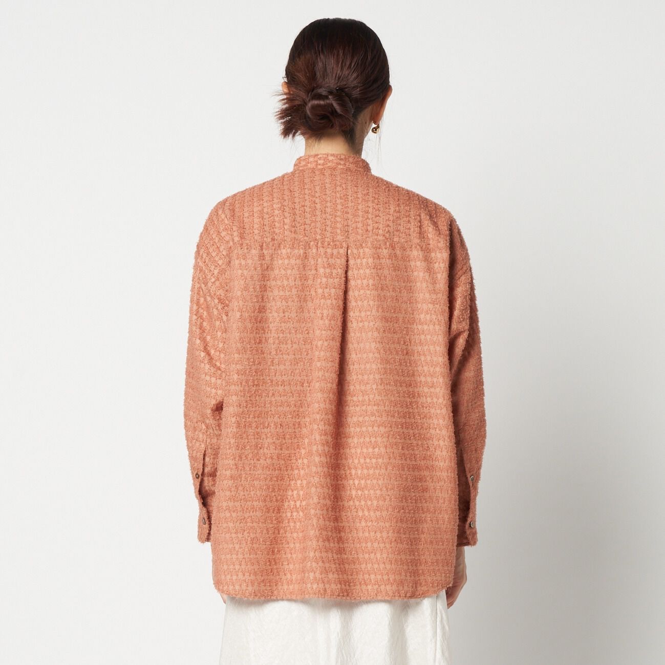 HELIOPOLE「HELIOPOLE CUT JACQUARD BAND COLLAR SHIRT」|シャツ・ブラウス|