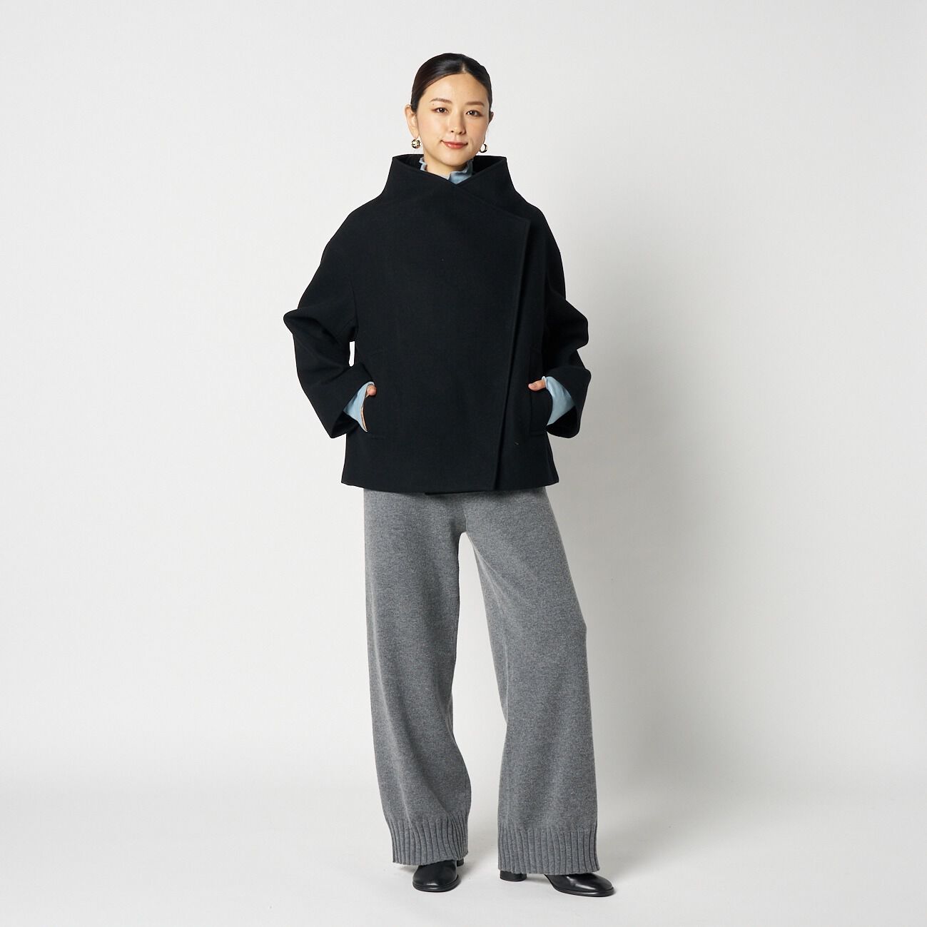 HELIOPOLE「HELIOPOLE WOOL STAND COLLAR BLOUSON」|ブルゾン・スタジャン|