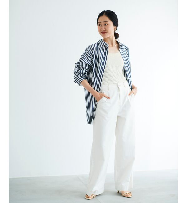 le.coeur blanc「ライトオンスデニムバギーパンツ」|デニム|