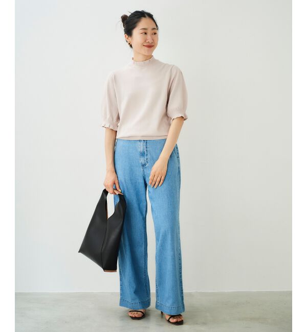 le.coeur blanc「ライトオンスデニムバギーパンツ」|デニム|