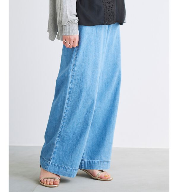 le.coeur blanc「ライトオンスデニムバギーパンツ」|デニム|