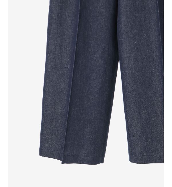  「Perle Peche フリルポケットデニムパンツ」|デニム|