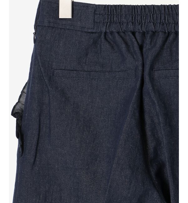 「Perle Peche フリルポケットデニムパンツ」|デニム|