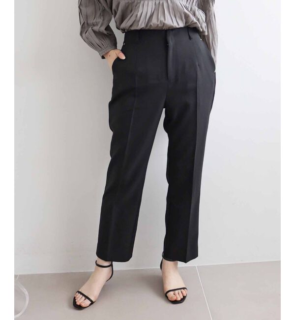 le.coeur blanc「ドライストレッチテーパードパンツ」|その他|ブラック