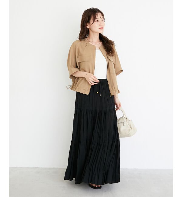  「《シワになりにくく速乾性》ドビークロスドロストブルゾン」|ブルゾン・スタジャン|