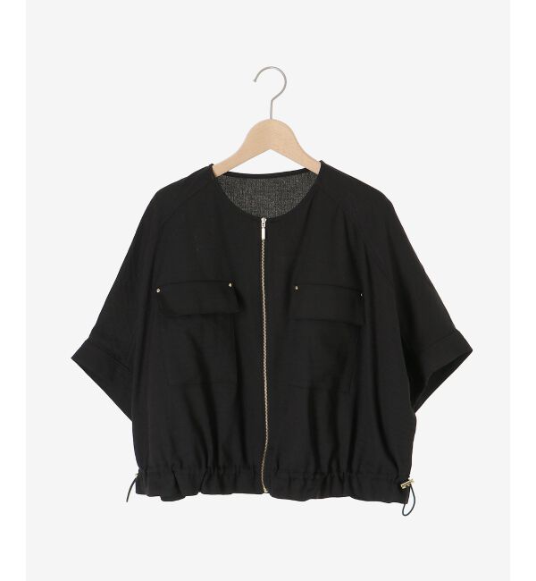  「《シワになりにくく速乾性》ドビークロスドロストブルゾン」|ブルゾン・スタジャン|