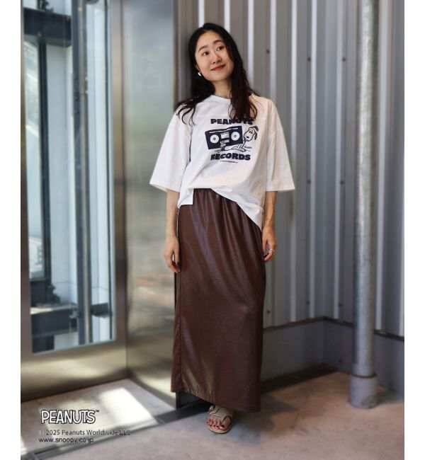  「【PEANUTS】フットボールTシャツ」|Tシャツ・カットソー|