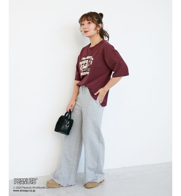  「【PEANUTS】フットボールTシャツ」|Tシャツ・カットソー|