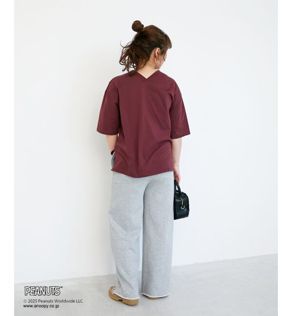  「【PEANUTS】フットボールTシャツ」|Tシャツ・カットソー|