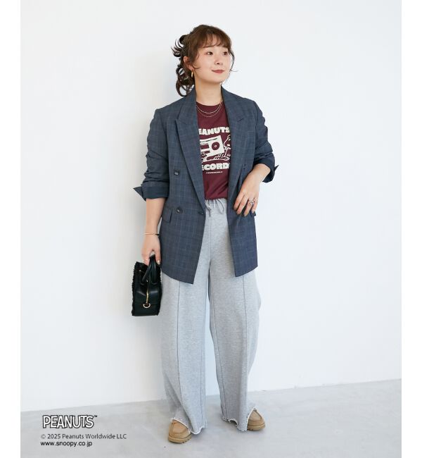  「【PEANUTS】フットボールTシャツ」|Tシャツ・カットソー|