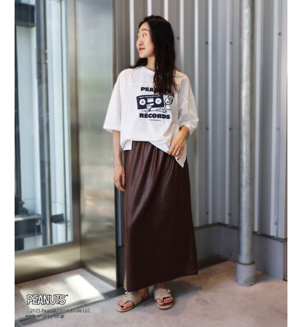  「【PEANUTS】フットボールTシャツ」|Tシャツ・カットソー|