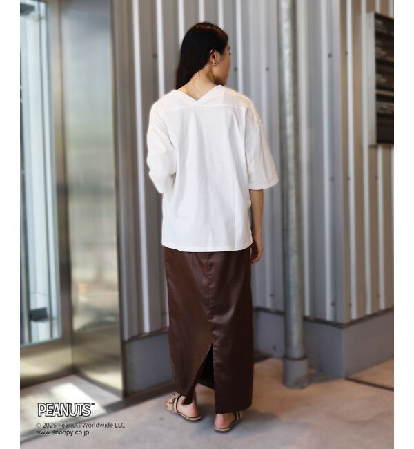  「【PEANUTS】フットボールTシャツ」|Tシャツ・カットソー|