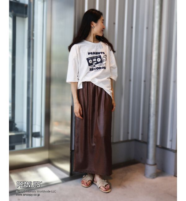  「【PEANUTS】フットボールTシャツ」|Tシャツ・カットソー|