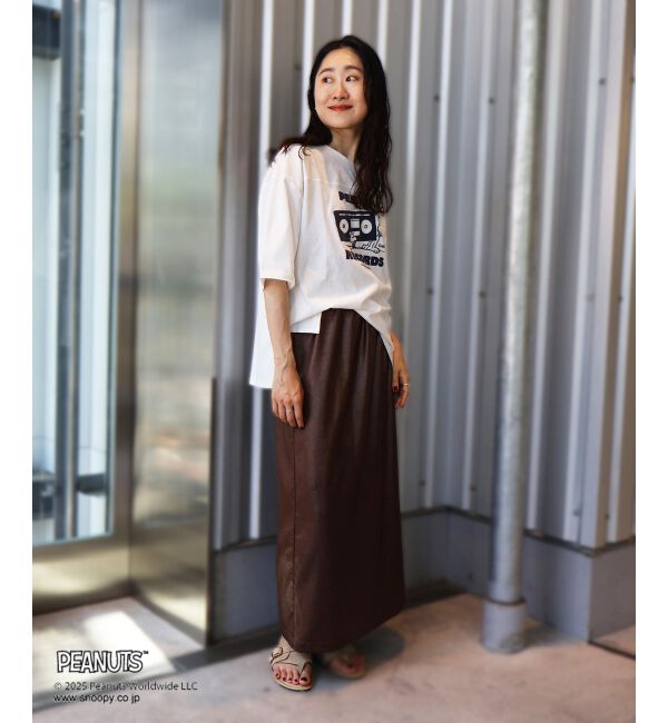  「【PEANUTS】フットボールTシャツ」|Tシャツ・カットソー|