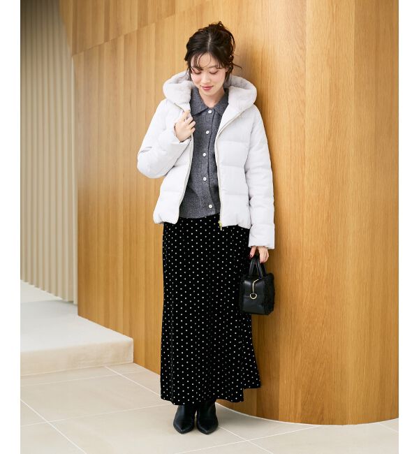  「グリッタードットベロアナロースカート」|スカート|