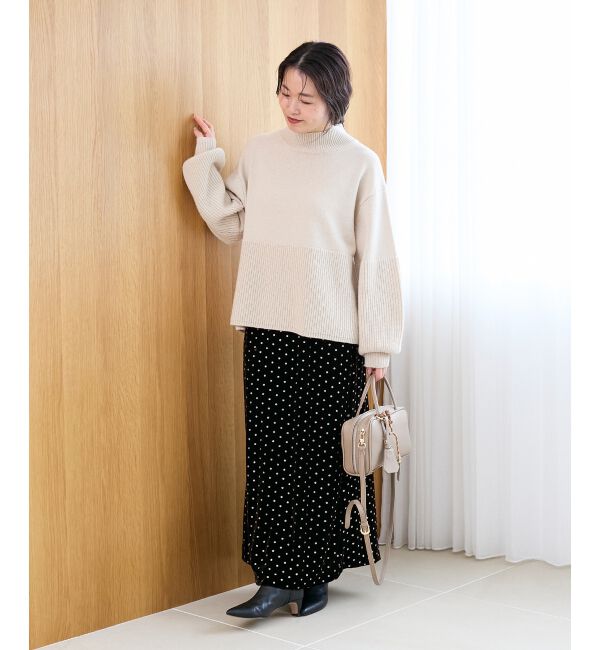  「グリッタードットベロアナロースカート」|スカート|