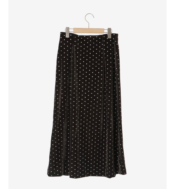  「グリッタードットベロアナロースカート」|スカート|