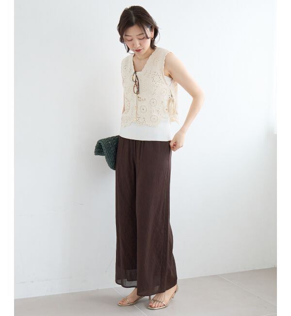  「TORRAZZO DONNAクロシェレースベスト」|ベスト・ジレ|