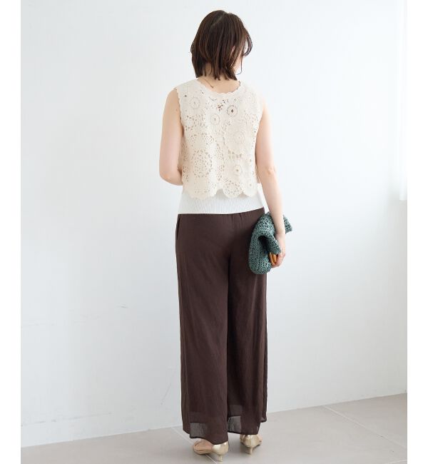  「TORRAZZO DONNAクロシェレースベスト」|ベスト・ジレ|