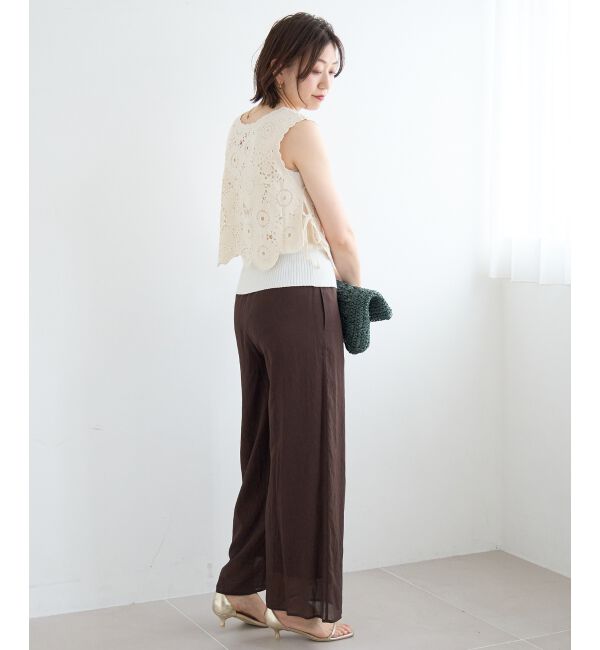  「TORRAZZO DONNAクロシェレースベスト」|ベスト・ジレ|