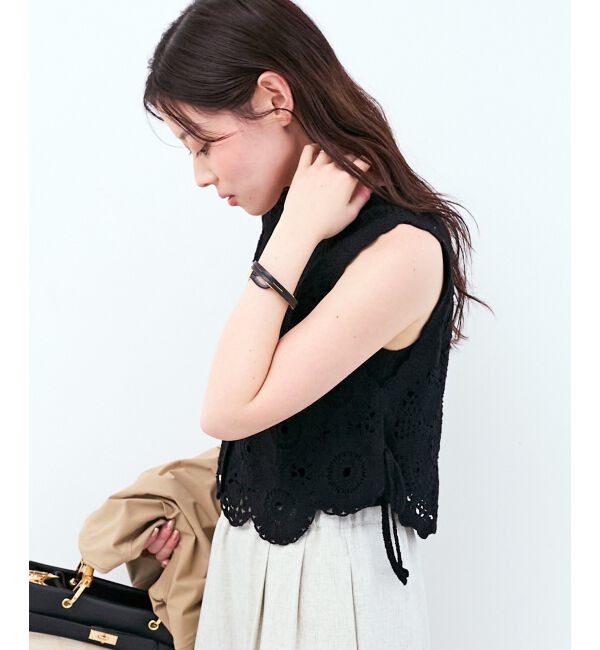  「TORRAZZO DONNAクロシェレースベスト」|ベスト・ジレ|
