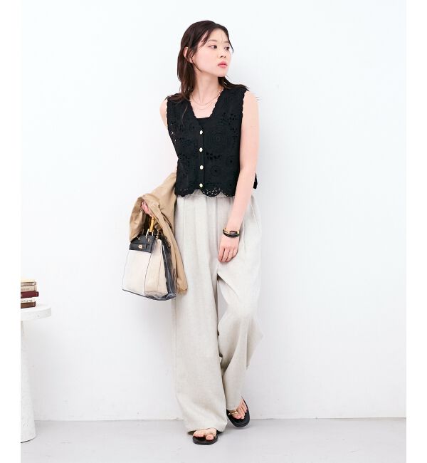  「TORRAZZO DONNAクロシェレースベスト」|ベスト・ジレ|