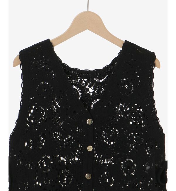  「TORRAZZO DONNAクロシェレースベスト」|ベスト・ジレ|